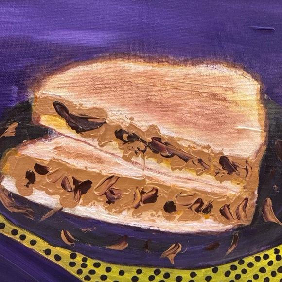 NEW ORIGINAL ART BY ME ‘PB&J ‘ - Picture 2 of 3